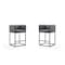 Manhattan Comfort Embassy Counter Stool in Grey and Black, PK2 2-CS011-GY - alternate 1